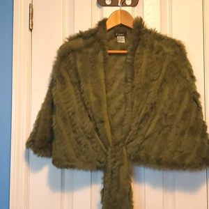 Rabbit fur stole